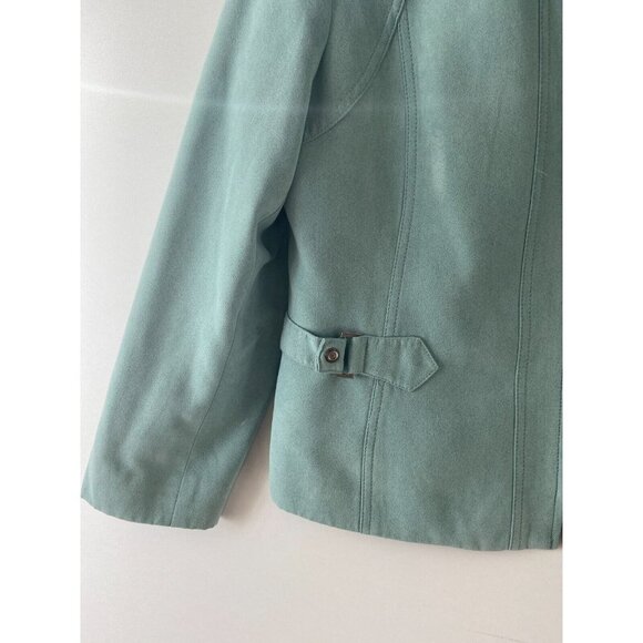 Proportion Petite Conrad C Women's Teal Blazer / Jacket with Zipper Size… - Picture 9 of 12